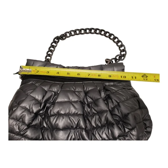 Think Royln Shiny Dark Grey Shoulder Bag - Picture 7 of 12